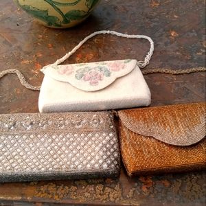 Set of 3 vintage beaded bags